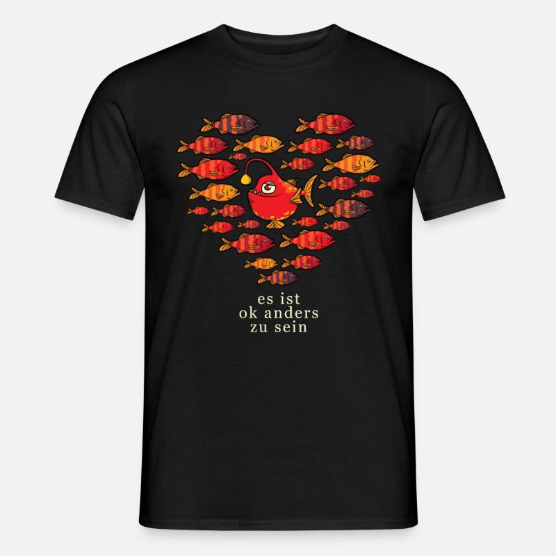 Be Different es ist ok anders zu sein - Männer T-Shirt - Schwarz