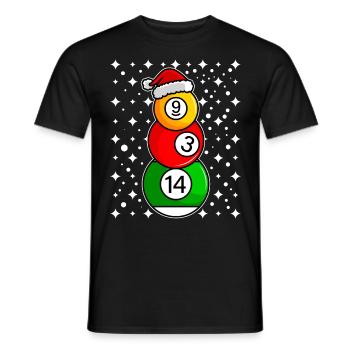 Billardkugeln Billard Spieler Snooker Billard - Männer T-Shirt - Schwarz - Vorne - AI Model Male 178 light (178cm)