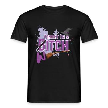 Tonight I M A Witch - Männer T-Shirt - Schwarz - Vorne - AI Model Male 178 light (178cm)