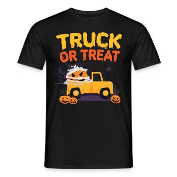 Truck Or Treat - Men's T-Shirt - black - Front - AI Model Male 178 light (178cm)