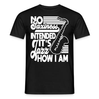 Saxophone Lecteur de saxophone - T-shirt homme - noir - Devant - AI Model Male 178 light (178cm)
