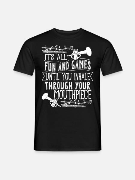 Trompeter Trompete Instrument Blechblasmusik - Männer T-Shirt - Schwarz