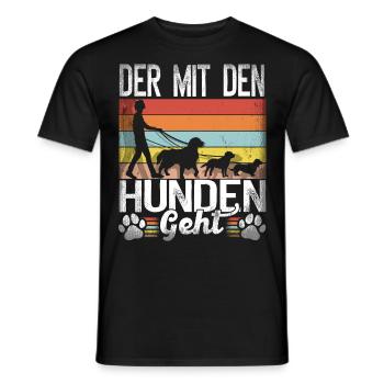 Hundebesitzer Spruch Lustig Hund Hundeliebhaber - Männer T-Shirt - Schwarz - Vorne - AI Model Male 178 light (178cm)