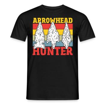Arrowhead Hunter Arrowhead Hunting Arrowhead - Men's T-Shirt - black - Front - AI Model Male 178 light (178cm)