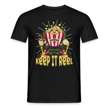 Cinéma Cinéma Film Popcorn Films - T-shirt homme - noir - Devant - AI Model Male 178 light (178cm)