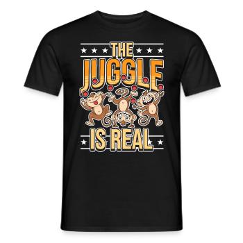 The Junggle Is Ream - Männer T-Shirt - Schwarz - Vorne - AI Model Male 178 light (178cm)