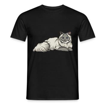 Chat - T-shirt homme - noir - Devant - AI Model Male 178 light (178cm)