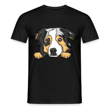 Hund - Männer T-Shirt - Schwarz - Vorne - AI Model Male 178 light (178cm)