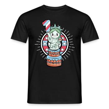 1er anniversaire enfant - T-shirt homme - noir - Devant - AI Model Male 178 light (178cm)