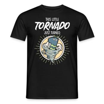 1er anniversaire enfant - T-shirt homme - noir - Devant - AI Model Male 178 light (178cm)