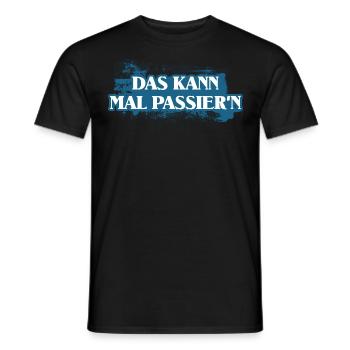 DAS KANN MAL PASSIEREN - Männer T-Shirt - Schwarz - Vorne - AI Model Male 178 light (178cm)