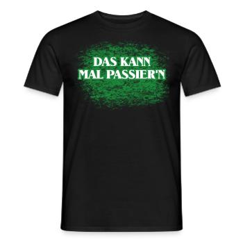 Shit happens Spruch - Männer T-Shirt - Schwarz - Vorne - AI Model Male 178 light (178cm)