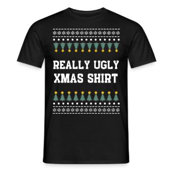 Really ugly Christmasshirt - Männer T-Shirt - Schwarz - Vorne - AI Model Male 178 light (178cm)