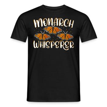 Monarch Schmetterling Schmetterlinge Pflanzung Tie - Männer T-Shirt - Schwarz - Vorne - AI Model Male 178 light (178cm)