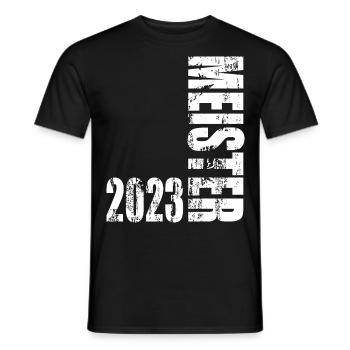 Abschluss Meister 2023 Vintage Design - Männer T-Shirt - Schwarz - Vorne - AI Model Male 178 light (178cm)