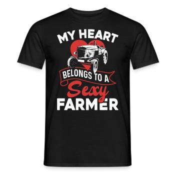Farming Farmer Girl Wife - Männer T-Shirt - Schwarz - Vorne - AI Model Male 178 light (178cm)