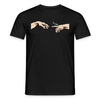Gottesanbeterin Mantis religiosa Lustiges Mantis - Männer T-Shirt - Schwarz - Vorne - AI Model Male 178 light (178cm)