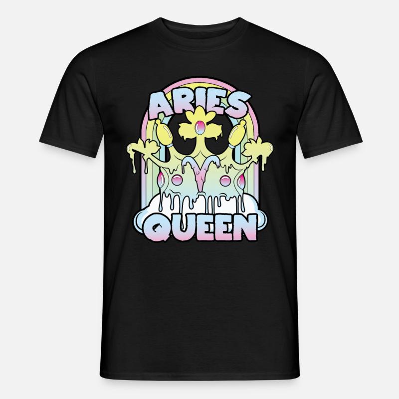 Widder Queen - Männer T-Shirt - Schwarz