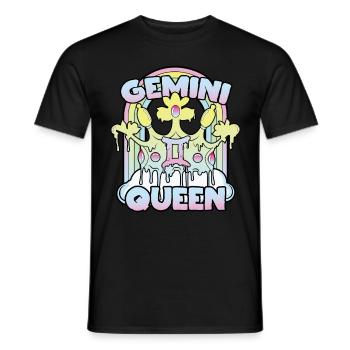 Reine des Gémeaux - T-shirt homme - noir - Devant - AI Model Male 178 light (178cm)