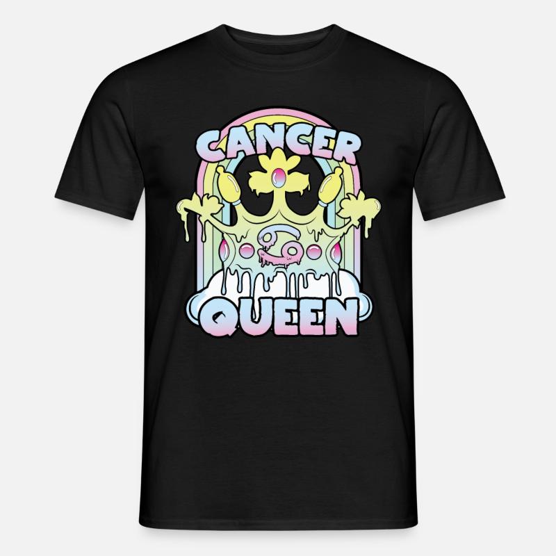 Krebs Queen - Männer T-Shirt - Schwarz