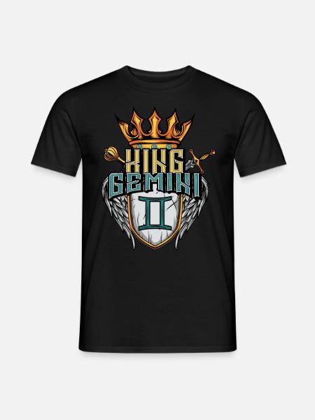 Gemini Zodiac Sign - Men's T-Shirt - black