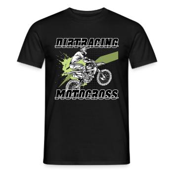 Dirtbike Motocross - Männer T-Shirt - Schwarz - Vorne - AI Model Male 178 light (178cm)