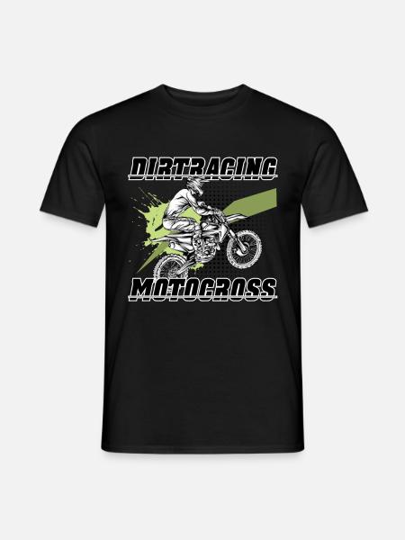 Dirtbike Motocross - T-shirt herr - svart