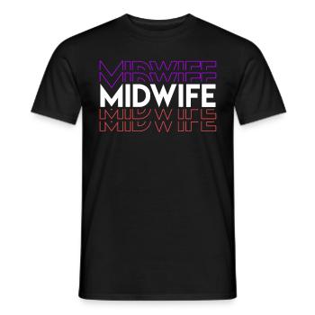 Doula Geburtshelfer Hebamme - Männer T-Shirt - Schwarz - Vorne - AI Model Male 178 light (178cm)