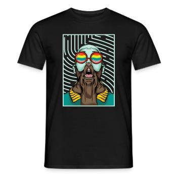Gay pride - T-shirt homme - noir - Devant - AI Model Male 178 light (178cm)