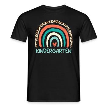 Ich bin gerne im Kindergarten - Männer T-Shirt - Schwarz - Vorne - AI Model Male 178 light (178cm)
