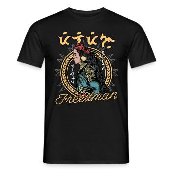 Amérindiens - T-shirt homme - noir - Devant - AI Model Male 178 light (178cm)