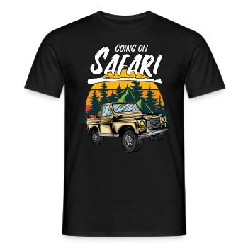Going On Safari SUV - Men's T-Shirt - black - Front - AI Model Male 178 light (178cm)