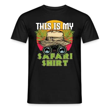 This Is My Safari Shirt - Männer T-Shirt - Schwarz - Vorne - AI Model Male 178 light (178cm)