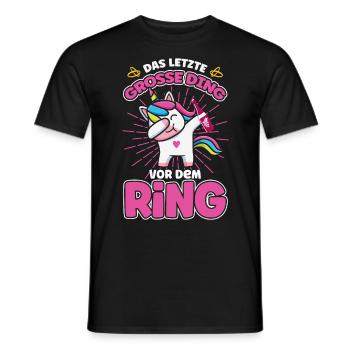 La dernière grande chose avant le ring Unicorn Jga - T-shirt homme - noir - Devant - AI Model Male 178 light (178cm)