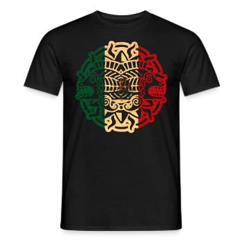 Aztec Mexico - Men's T-Shirt - black - Front - AI Model Male 178 light (178cm)