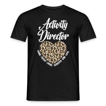 Activity Leader Facts Activity Coordinator - Men's T-Shirt - black - Front - AI Model Male 178 light (178cm)