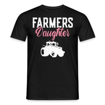 Farming Farmer Daughter Vintage - Men's T-Shirt - black - Front - AI Model Male 178 light (178cm)