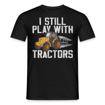 Farming Farmer Vintage Tractor I - Männer T-Shirt - Schwarz - Vorne - AI Model Male 178 light (178cm)