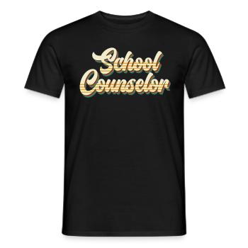School accompaniment Inclusion best school companion - Men's T-Shirt - black - Front - AI Model Male 178 light (178cm)