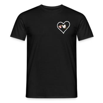 La cigogne arrive Je suis sage-femme - T-shirt homme - noir - Devant - AI Model Male 178 light (178cm)