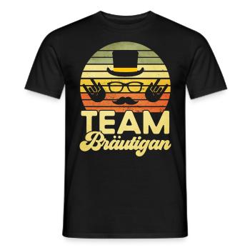 Team Bräutigam - Männer T-Shirt - Schwarz - Vorne - AI Model Male 178 light (178cm)