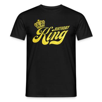 Roi de Brithday - T-shirt homme - noir - Devant - AI Model Male 178 light (178cm)