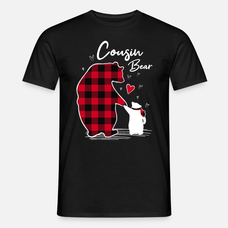 Cousin Bear - Männer T-Shirt - Schwarz