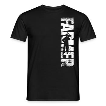 Farming Farmer Vintage Farmer - Männer T-Shirt - Schwarz - Vorne - AI Model Male 178 light (178cm)