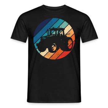 Farming Farmer Retro Vintage - Männer T-Shirt - Schwarz - Vorne - AI Model Male 178 light (178cm)
