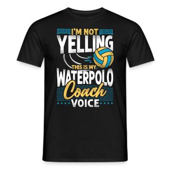 Water Polo Coach Vintage I'm Not - Men's T-Shirt - black - Front - AI Model Male 178 light (178cm)