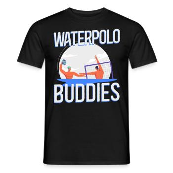 Water Polo Friends Besties Water - Männer T-Shirt - Schwarz - Vorne - AI Model Male 178 light (178cm)