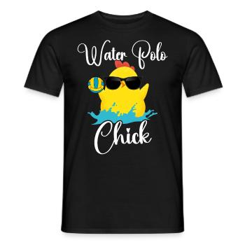 Water Polo Poulet Fille Water Polo - T-shirt homme - noir - Devant - AI Model Male 178 light (178cm)