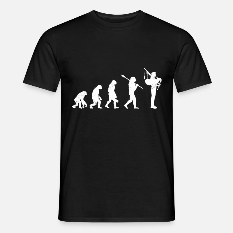 Bagpipe Bagpipes Evolution Bagpipes - Men's T-Shirt - black