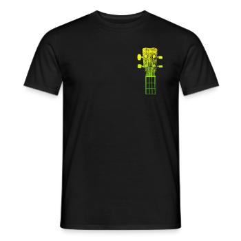 Band guitarist Musician I play the guitar - Men's T-Shirt - black - Front - AI Model Male 178 light (178cm)